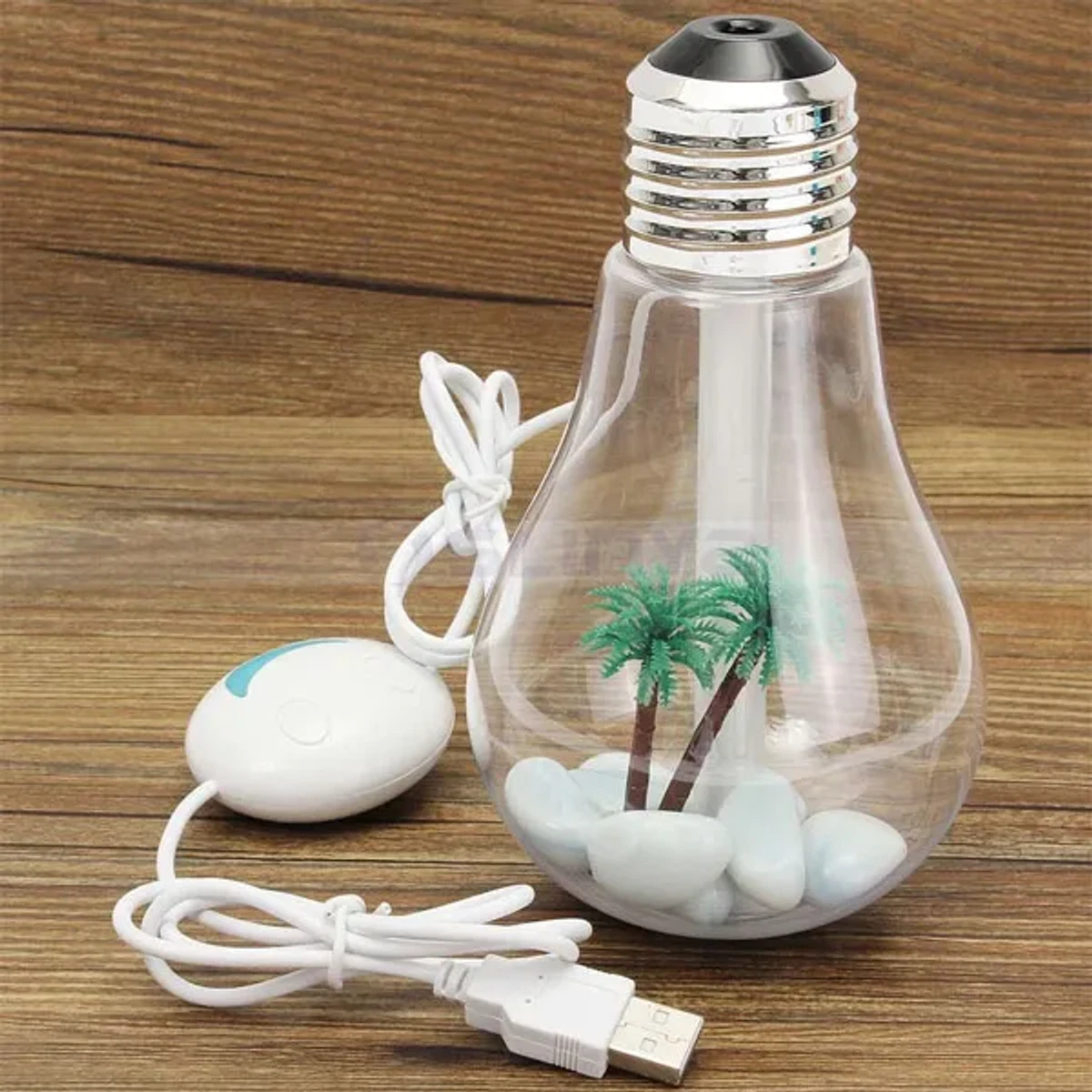 LED Night Light Bulb Shape Air Humidifier